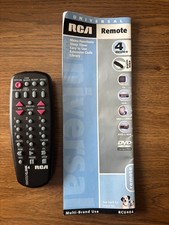 UNIVERSAL TV Remote RCA RCU404 TV VCR DVD DBS CABLE AUX  User Manual