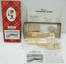 Campbell Scale Models 392 HO Fishing Pier Norm's Landing Building Craftsman Kit
