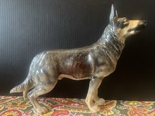 Vintage 1966 Goebel Standing German Shepherd Dog Figurine CH618 Early Production
