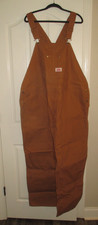 ROUND HOUSE "NWT" mens SZ 50 X 30 carmel tone CARPENTER canvas bib overalls