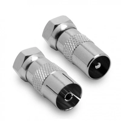 Adaptateur (lot de 2) F/9,52 mm mâle/mâle et mâle/fem. - Photo 1/2