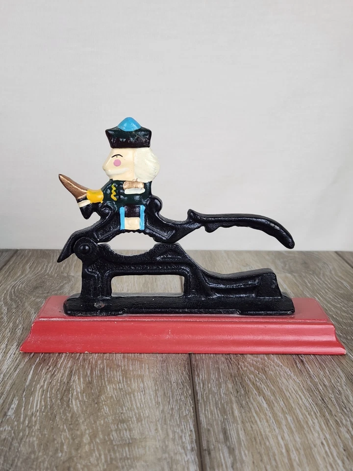 Cast Iron Christmas Nut Cracker - Retro Holiday Decor - Image 4 of 4