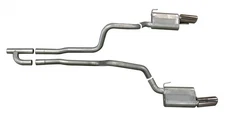 Gibson for 05-10 Ford Mustang Base 4.0L 2.5in Cat-Back Dual Exhaust - Aluminized