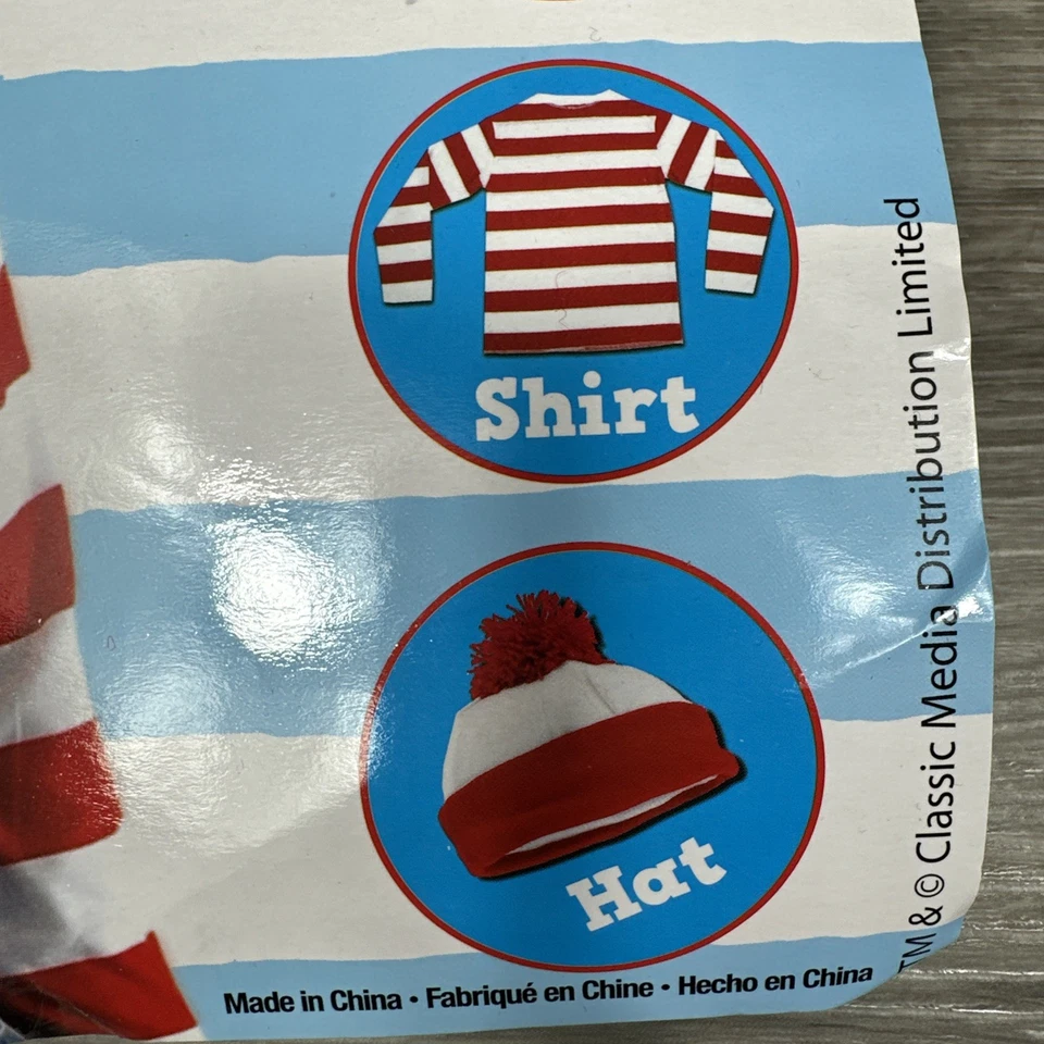 Where’s Waldo Wenda Costume S/M Halloween With Socks - No Glasses - Image 3 of 4