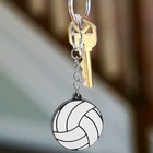  10 Stück Sport-Volleyball-Schlüsselanhänger, Taschen-Schlüsselanhänger,
