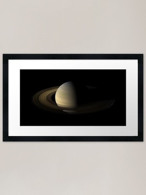 Saturn zur Tagundnachtgleiche gerahmter Kunstdruck gerahmt Wandbild Poster Leinwanddruck Bild