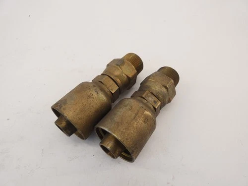 *Lot of 2* Parker 11343-12-12 Hydraulic Hose Fitting