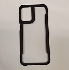 Black/Clear Transparent Bumper Phone Case Cover Protective w/ Camera Cutout
