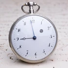 REPEATING Verge Fusee Antique Silver Pocket Watch - Breguet & Fils - working