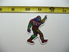 BIGFOOT SASQUATCH COLORFUL PEACE SMALL STICKER DECAL FUNNY ANIMAL EXIST