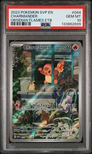 2023 POKEMON SVP EN-SV BLACK STAR PROMO #044 CHARMANDER PSA 10