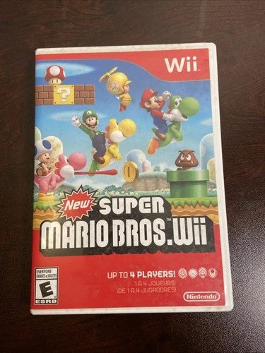 New Super Mario Bros. Wii: Nintendo Wii Authentic Case & Artwork ONLY - NO GAME!
