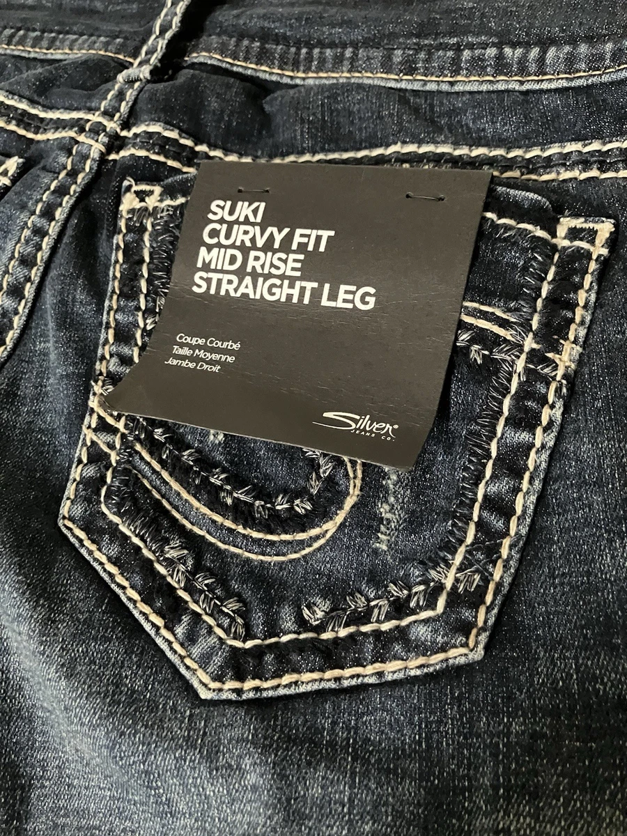 Woen's Silver Jeans Co. Plus Size Suki id Rise Curvy Fit Bootcut