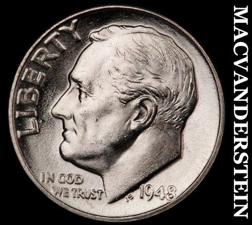 1948 Roosevelt Dime- Silver Choice Gem Brilliant Uncirculated  #i4085