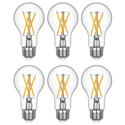 ARLGSITE 6 Pack E26 5.5W LED Edison Light Bulbs Dimmable 40W Equivalent Warm White 2700K