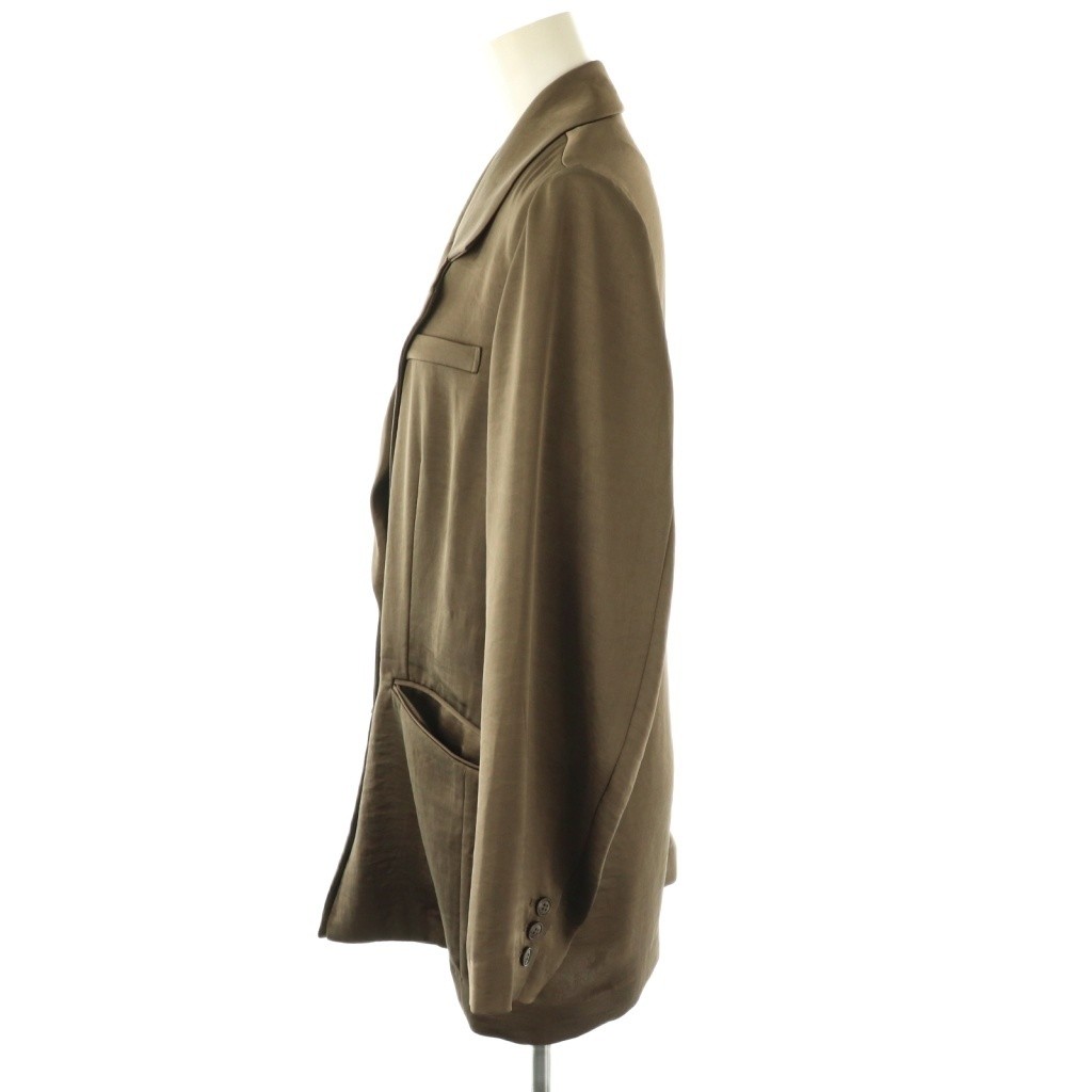 Ameri VINTAGE 24AW Satin Tailored Jacket S Gray S… - image 3