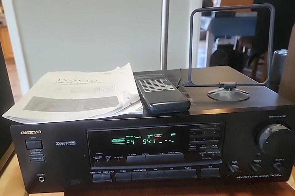 Onkyo AV Receiver TX-SV343 Tested Black - Image 2 of 4