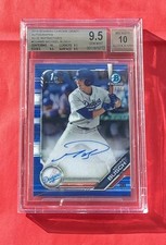 Michael Busch 2019 Auto Bowman Chrome Blue Refractor Autograph BGS 9.5 10 Rookie