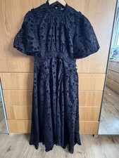 Image of ALLSAINTS ODETTE BROIDERIE ANGLAIS MAXI DRESS UK 10