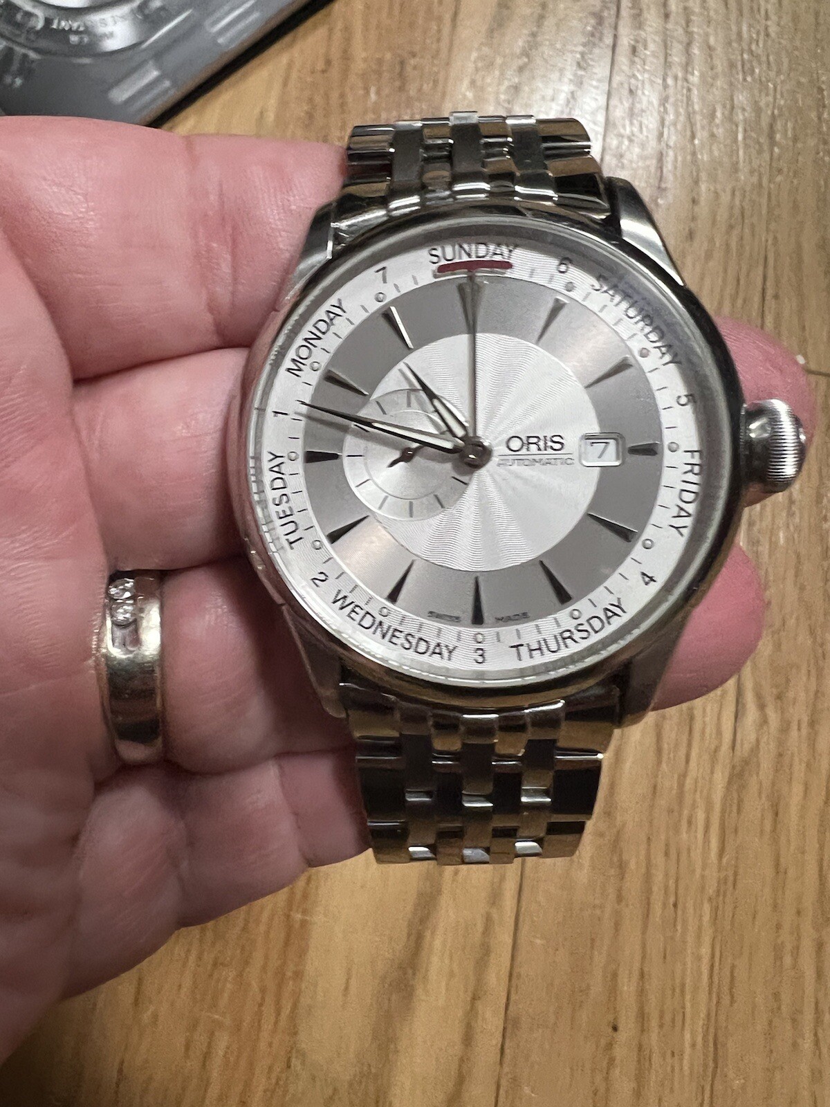 Oris Atelier Pointer Day Small Second Big Crown W… - image 2