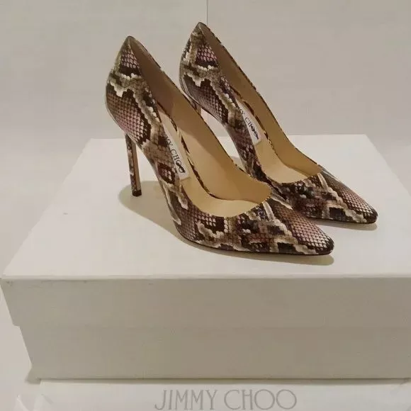Snake embossed pumps sale