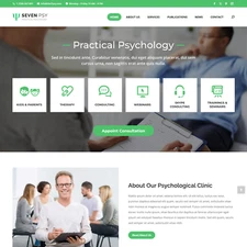 Psychological Clinic Website Design with Free VPS Web Hosting and Installation