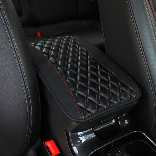 PU Leather Car Armrest Pad Cover Center Console Box Mat Cushions Accessories - Bild 17 von 25
