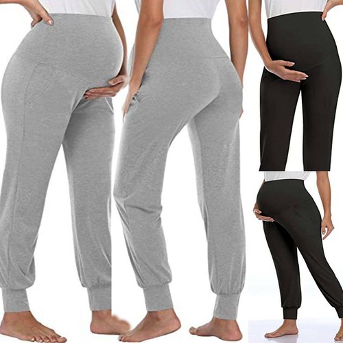 Womens Maternity Cotton Leggings Loose 