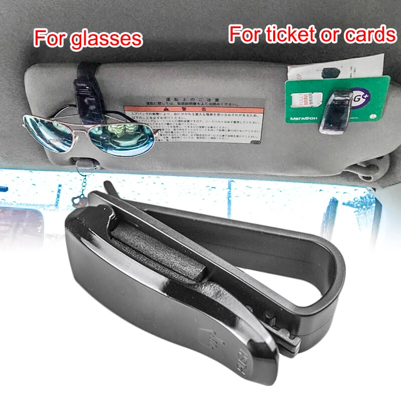 3X Parasol Coche Gafas de Sol Soporte Gafas Tarjeta Billete Clip Vehículo Accesorios Foto 2 de 4