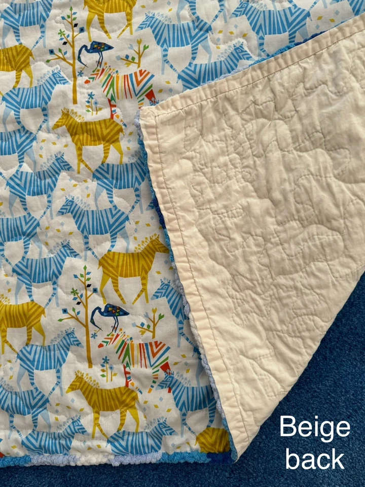 Edredón bebé cebra Safari -hecho a mano-opción de personalización Foto 3 de 3