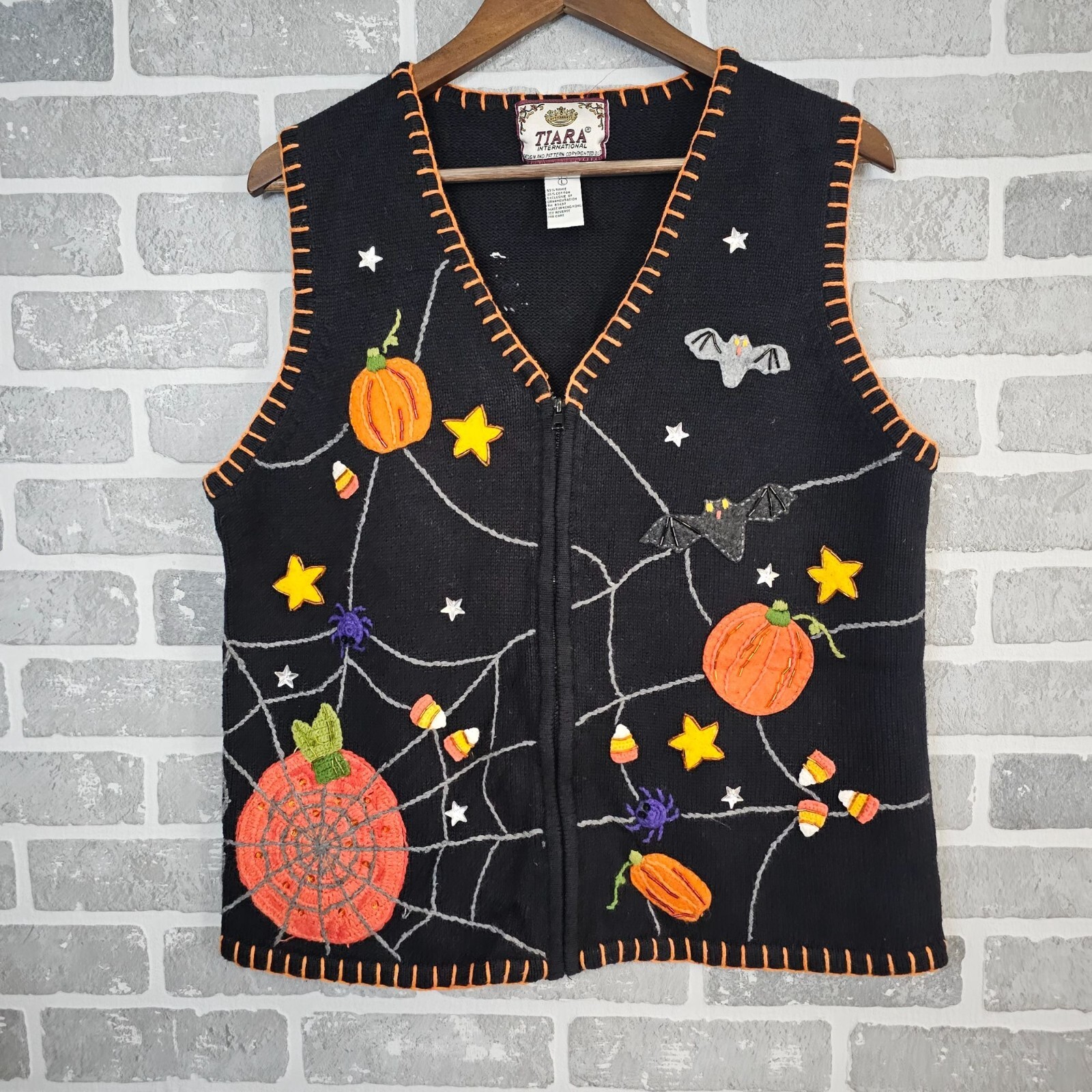 Vintage Tiara International Sweater Vest Women's Larg… Gem