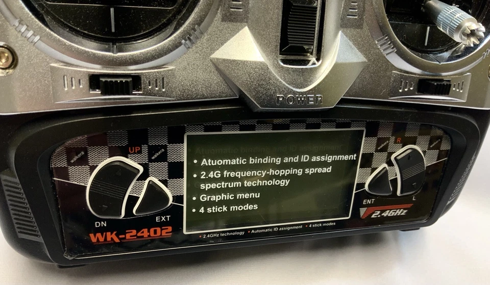 RADIO CONTROL TRANSMITTER WALKERA WK-2402  2.4G 4-CHANNEL HM-CB100-Z-29 - Image 3 of 3