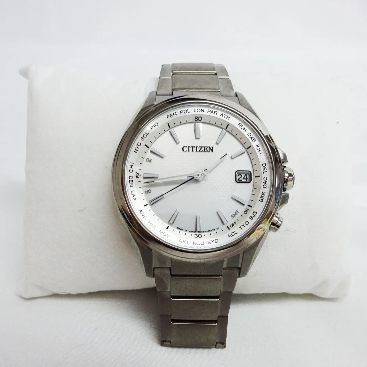 Citizen Attesa CB1070-56A Eco-Drive Atomic Radio Titanium Watch