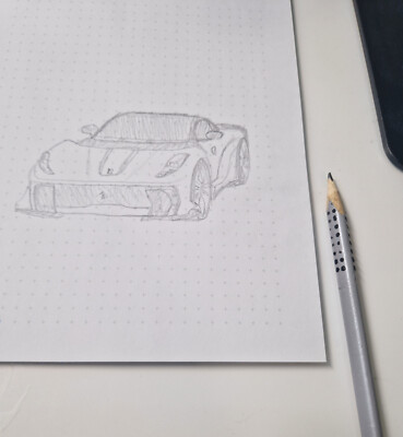 ''Modern Supercars'' by CH - 3 piece sketch collage - kunst,zeichnung,design,art