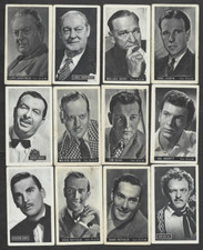 35 Diff Early 1950's Kwatta B & W Hollywood Actors Cards