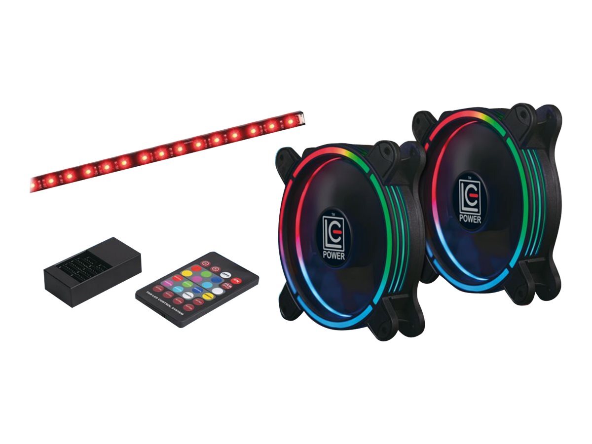 LC-Power LC-CF-RGB-COMBO Ventilatore 12 cm 1200 Giri/min LC-CF-RGB-COMBO