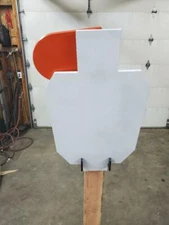 AR500 Steel Hostage only Angled IDPA 2/3 12x20 3/8 AR500 W/ Bolt kit