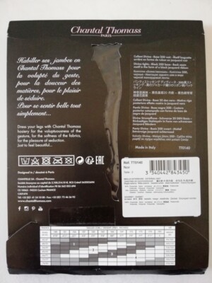 Collants Chantal Thomass 20 Deniers Taille 3 - Noir, Modèle Jupe Fendue T861, Neuf Avec étiquettes