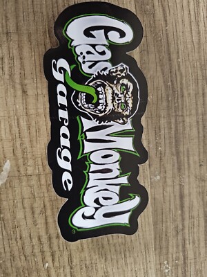 Gas Monkey Garage Black And Green Vinyl Sticker