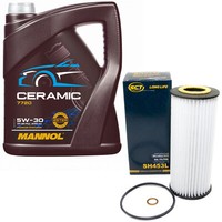 MotoröL Set 5W-30 5 Liter + ÖLfilter SH 453 L FüR BMW 1Er E87 3Er E46 116 163PS