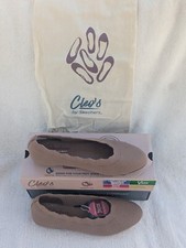 Size 9 Women's Cleo's by Skechers Cleo 2.0 Love Spell Mocha Slip On Flat Shoes