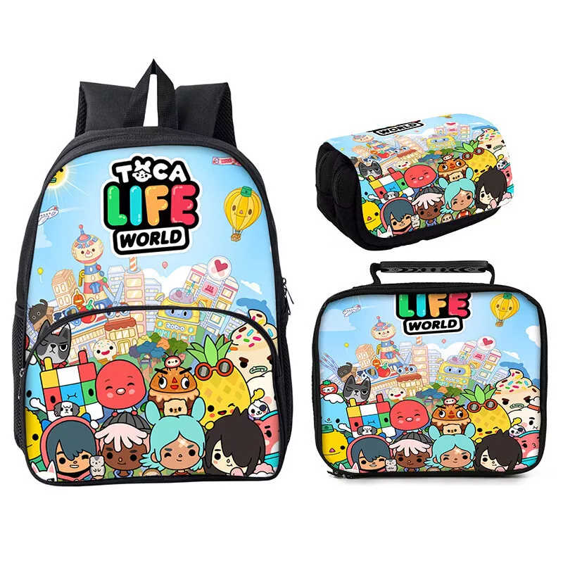 Gacha Life Cosplay Schoolbag para meninos e meninas, estudantes de