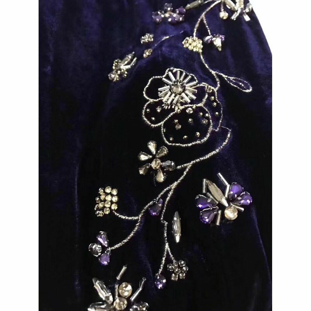 New LK bennett Che Embellished Velvet Dress Size UK 8 10 12 | eBay