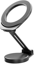 Alloy Folding Magnetic Car Phone Holder for All Cell Phones Fits Mag Safe