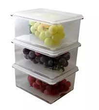3-Piece 1.4L Food Storage Container Set with Drain Tray – Airtight, BPA-Free