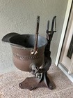 Antique Copper Candy Kettle, Double Jacketed, Riveted and Lead Lined, Tilt stand — photo 3