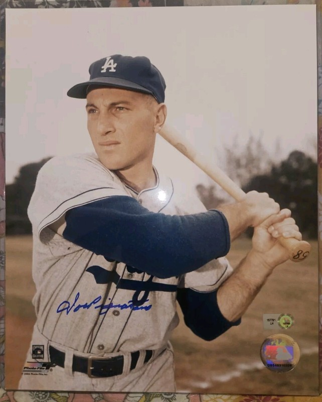 Joe Pignatano Signed 8x10 Photo W/COA Sticker Los Angeles Dodgers
