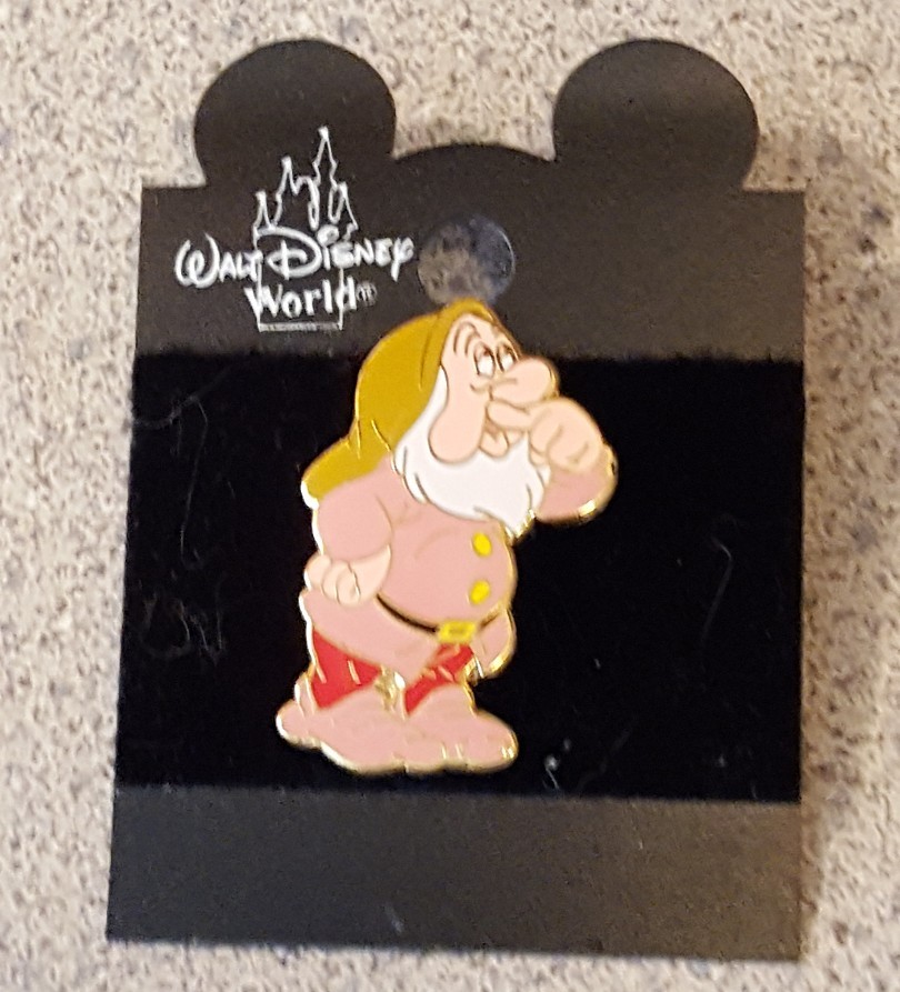 Disney Sneezy from Snow White & the Seven Dwarfs Pin Mint on Card