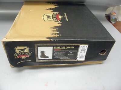 RED WING SHOES IRISH SETTER 2712 TERRAIN MEN'S 10'' BOOT SIZE 10 D/M HOMBRE BROWN