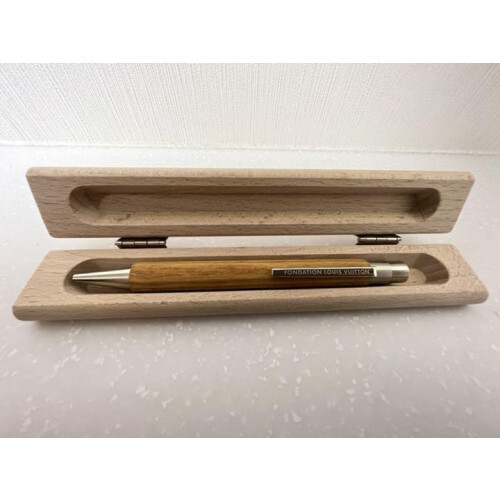 Louis Vuitton ballpoint pen wood grain With box wooden Fondation  